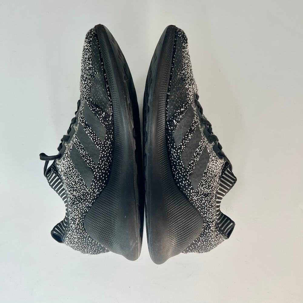 Adidas Purebounce+ Knit Running Sneakers Shoes Black Cloud White D96587 Men 9 - Picture 6 of 16